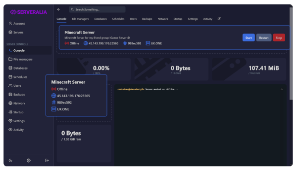 Take full control of your game server with an intuitive and powerful interface.